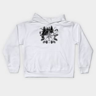 Forest Compass Kids Hoodie